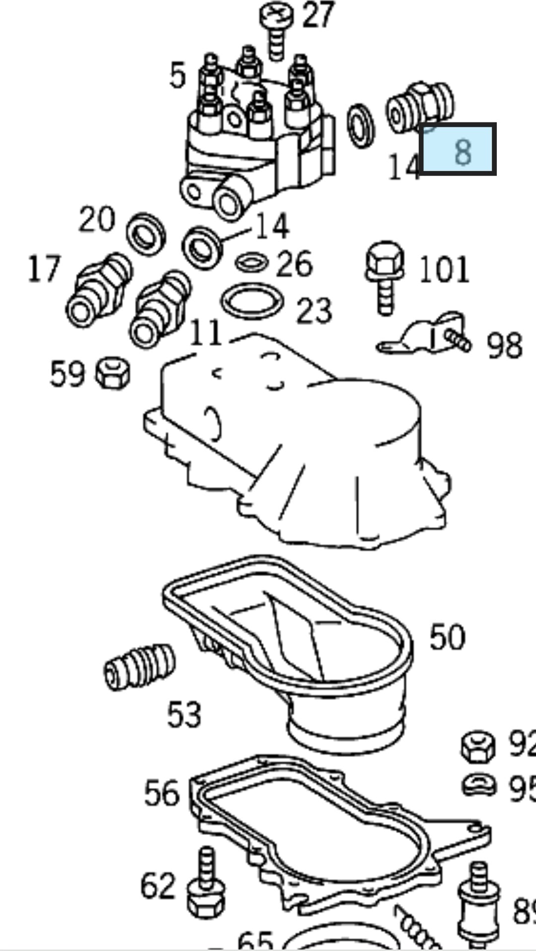 Bosch KJet fuel head filter and washer